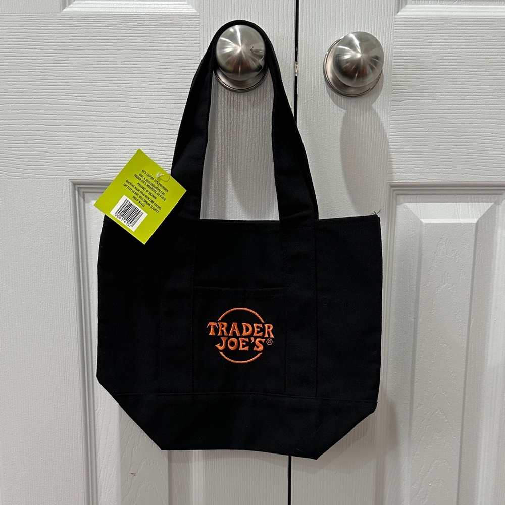 Trader Joe's Black Mini Tote Bag